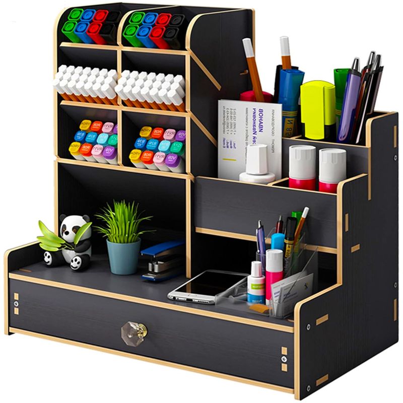 ONE PIXEL - Organizador De Escritorio Madera Oficina Cajonera Lápices
