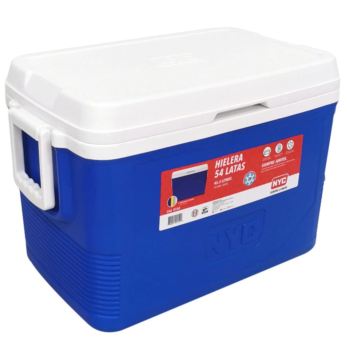 GENERICO - Hielera Nevera 45.5 Litros Portátil Camping Cooler 54 Latas.