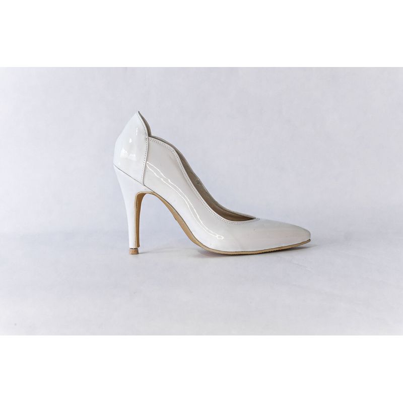 GENERICO - Tacones blancos charol 115 mujer Calzado Lars