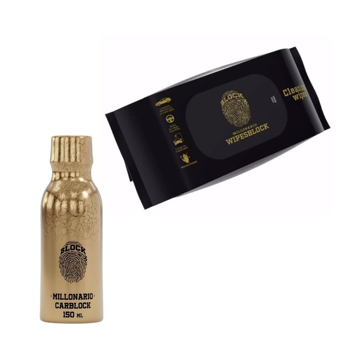CARBLOCK - Perfume Para Carro Carblock + Paños Humedos Wipesblock