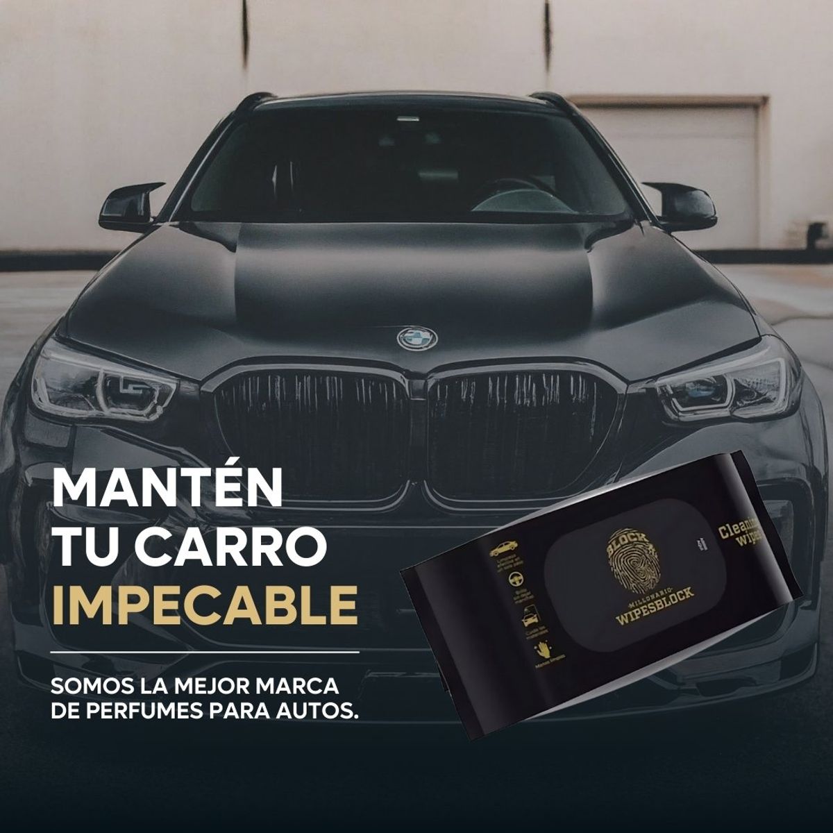 CARBLOCK - Perfume Para Carro Carblock + Paños Humedos Wipesblock