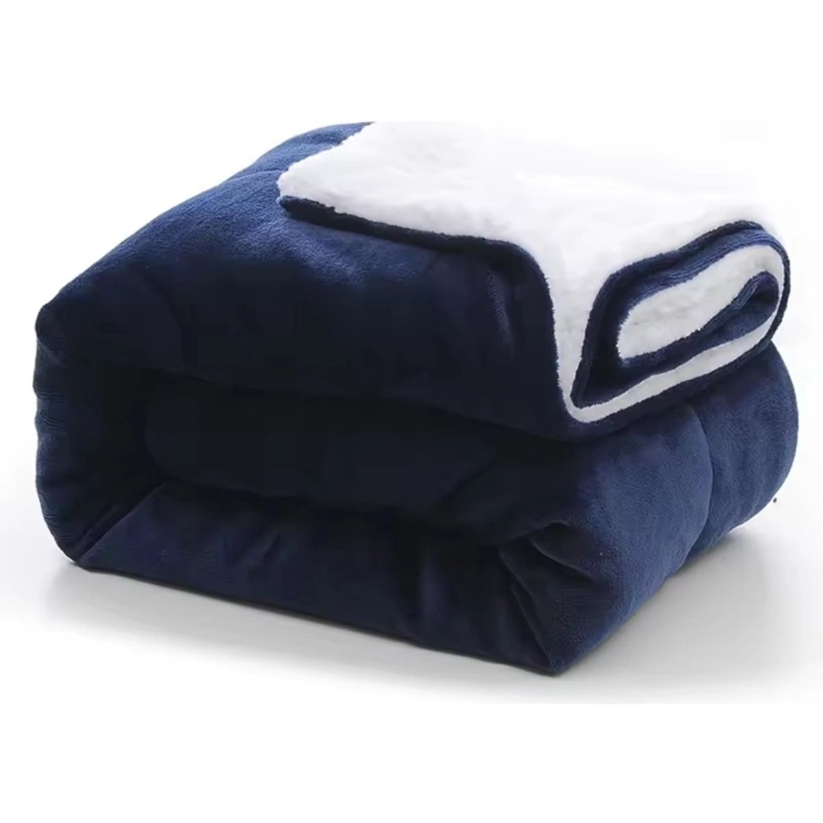 GENERICO - Cobija Térmica Ovejero Cama Doble-Queen 190x210 Color Azul