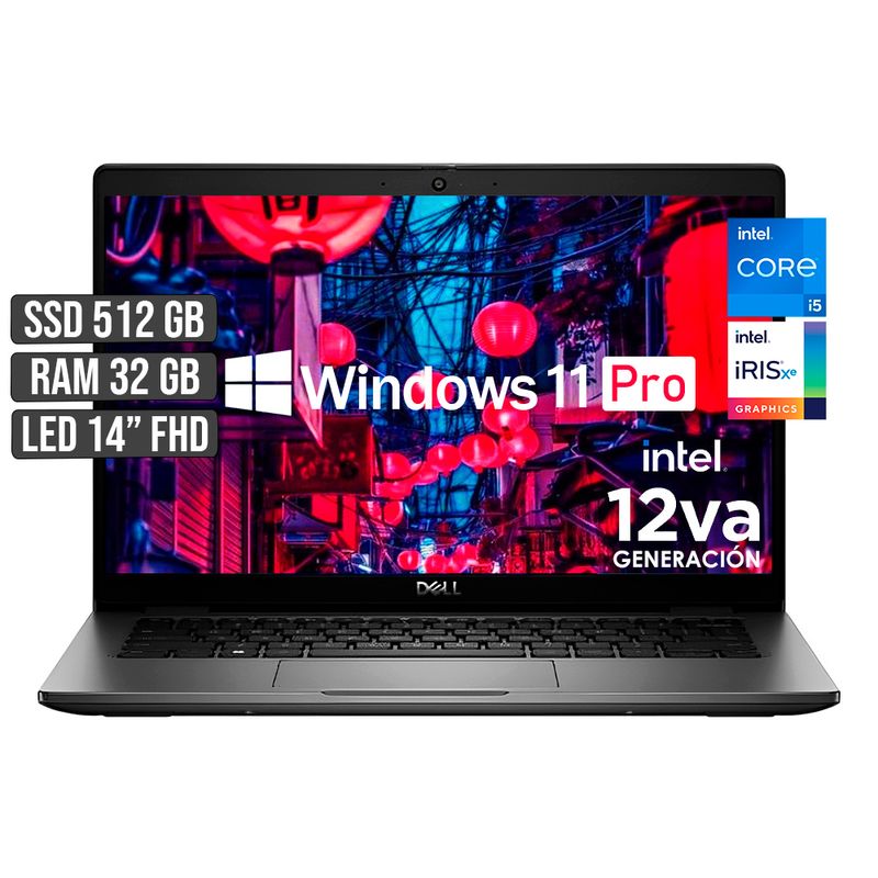 DELL - DELL LATITUDE INTEL CORE I5-1235U SSD 512GB RAM 24GB LED 14 FHD
