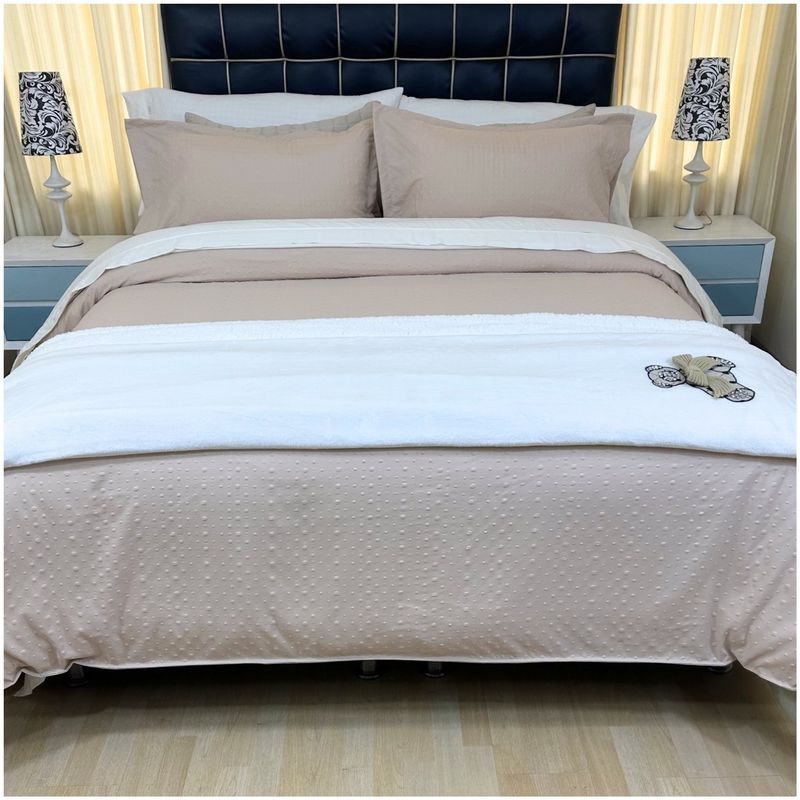 KARYTEX - Funda Duvet Burbuja Cama King Color Oro Rosa.