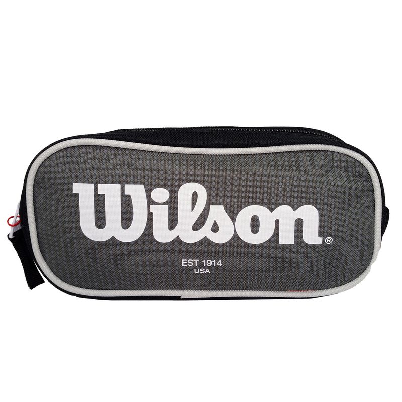 WILSON - Cartuchera Escolar Wilson Quingdao Gris-Negro Unisex