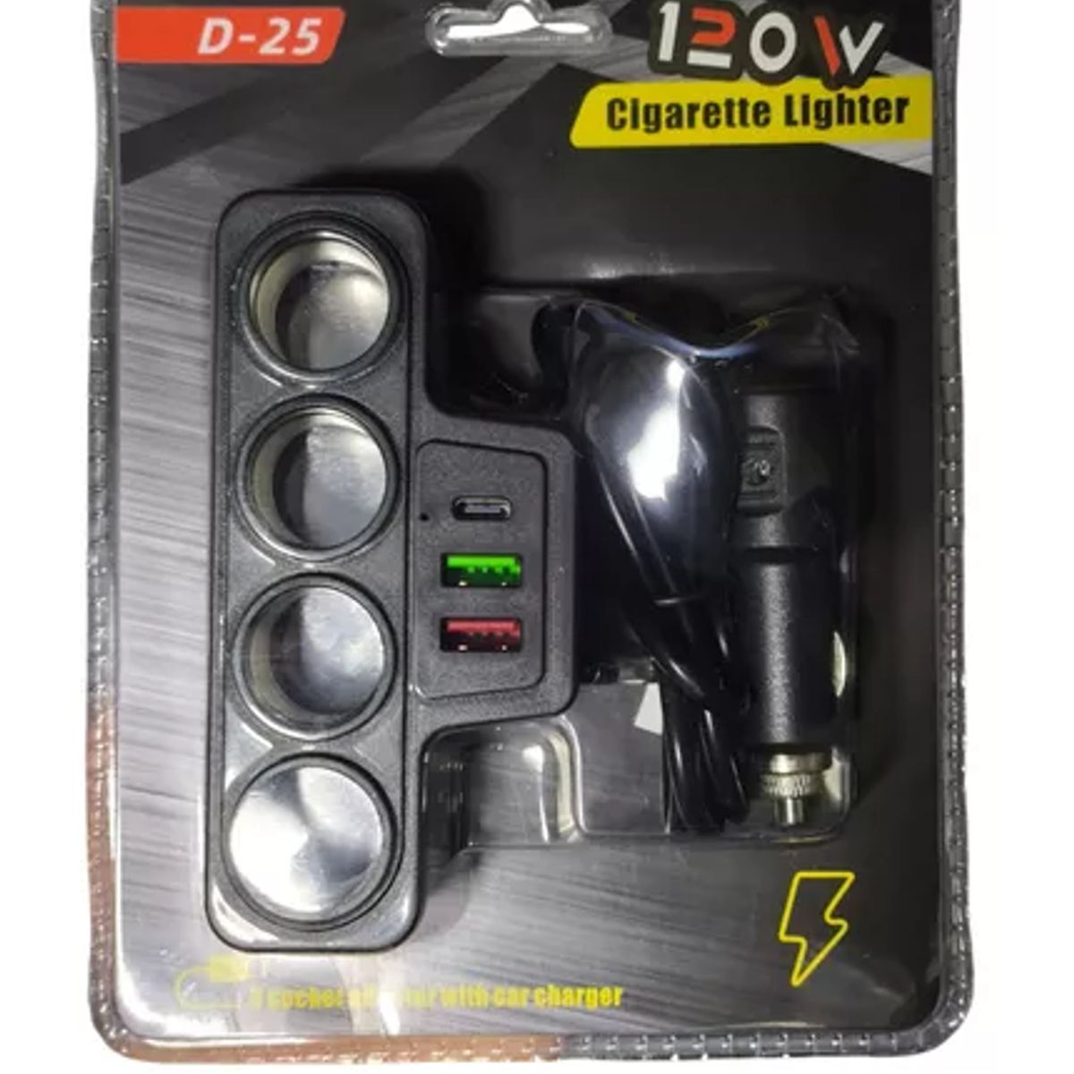 GENERICO - Cargador Puertos Usb-c Cigarrera Carro Adaptador Encendedor