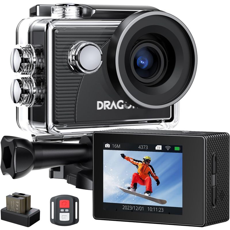  - Cámara de acción Dragon Touch 4K 20MP