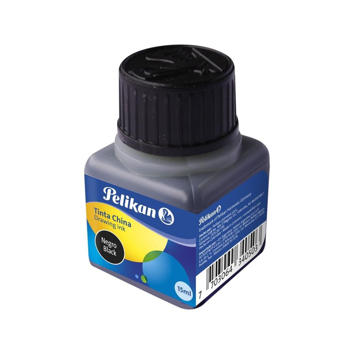 PELIKAN - Tinta China Negra x3 Unidades Pelikan