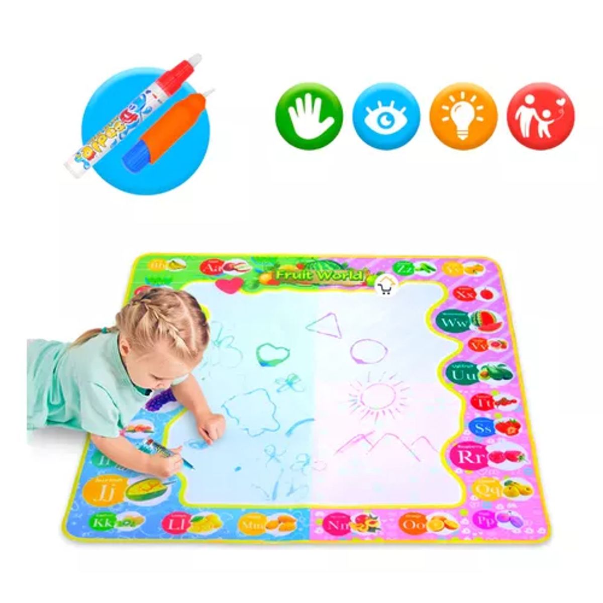 GENERICO - Tapete Mágico Pintar Colorear Arte Niños Didáctico