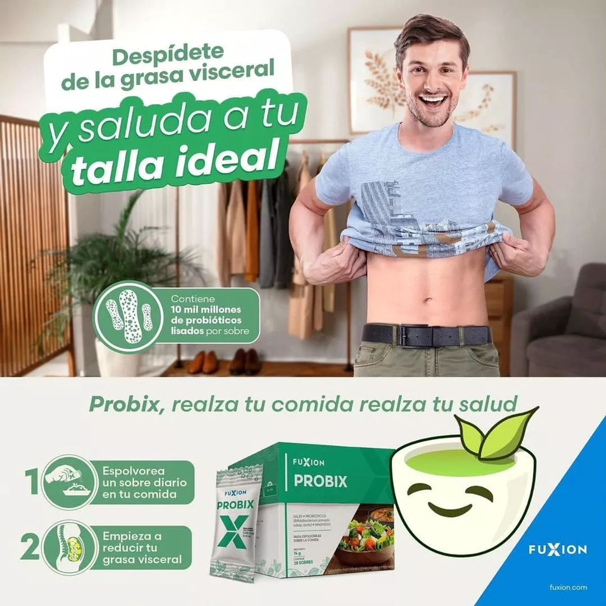 FUXION - Probix Fuxion Probiótico Lisado - 28 Sobres