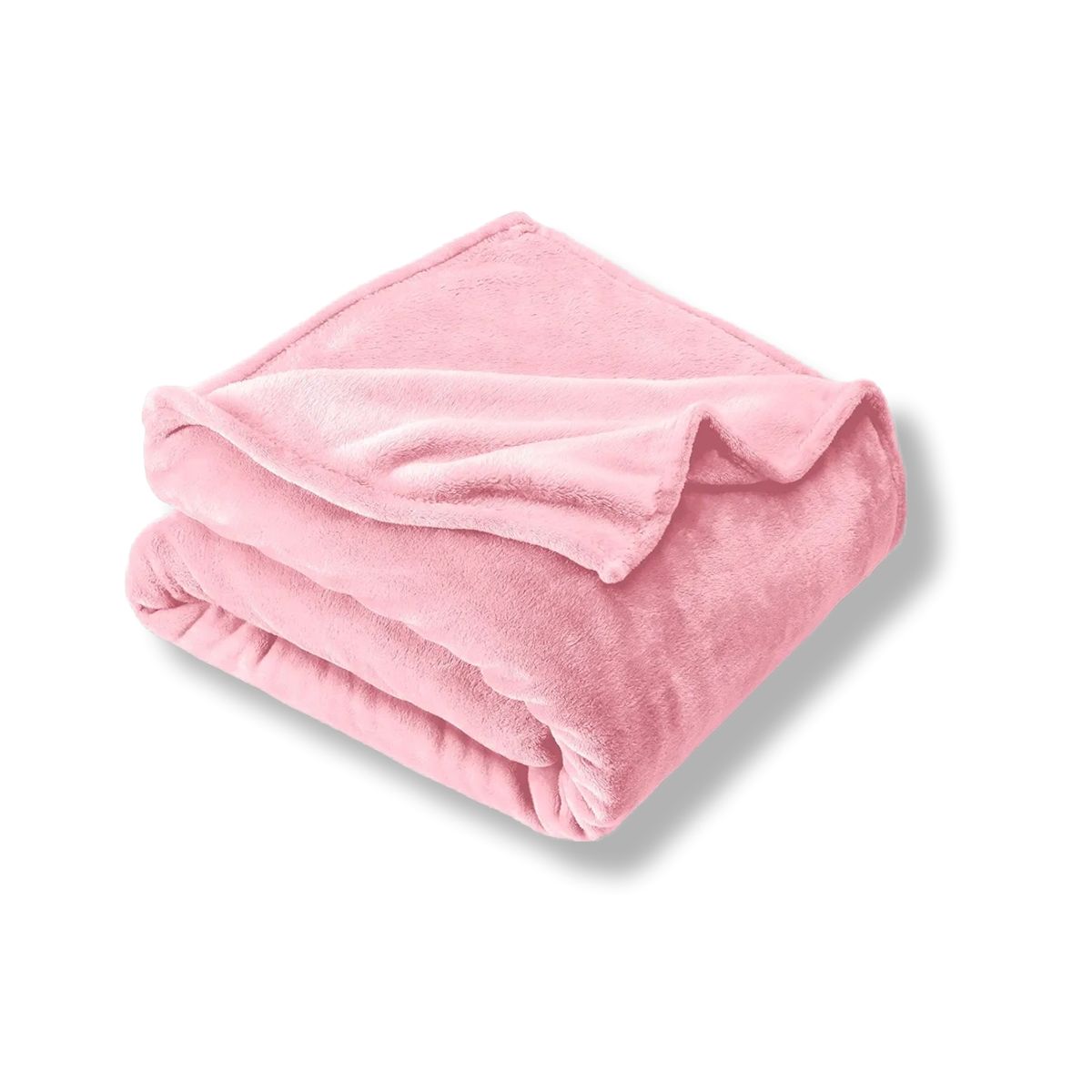 GENERICO - Cobija Manta Microfelpa Cama Doble-Queen Color Rosado