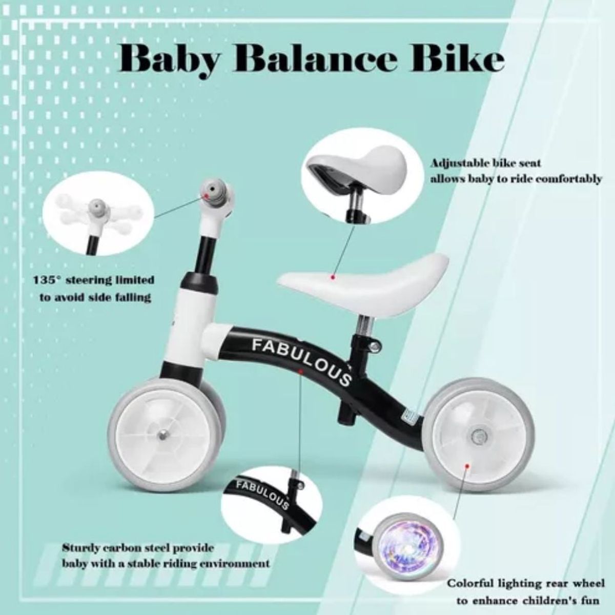 GENERICO - Bicicleta Para Bebe Impulso Caminador Equilibrio