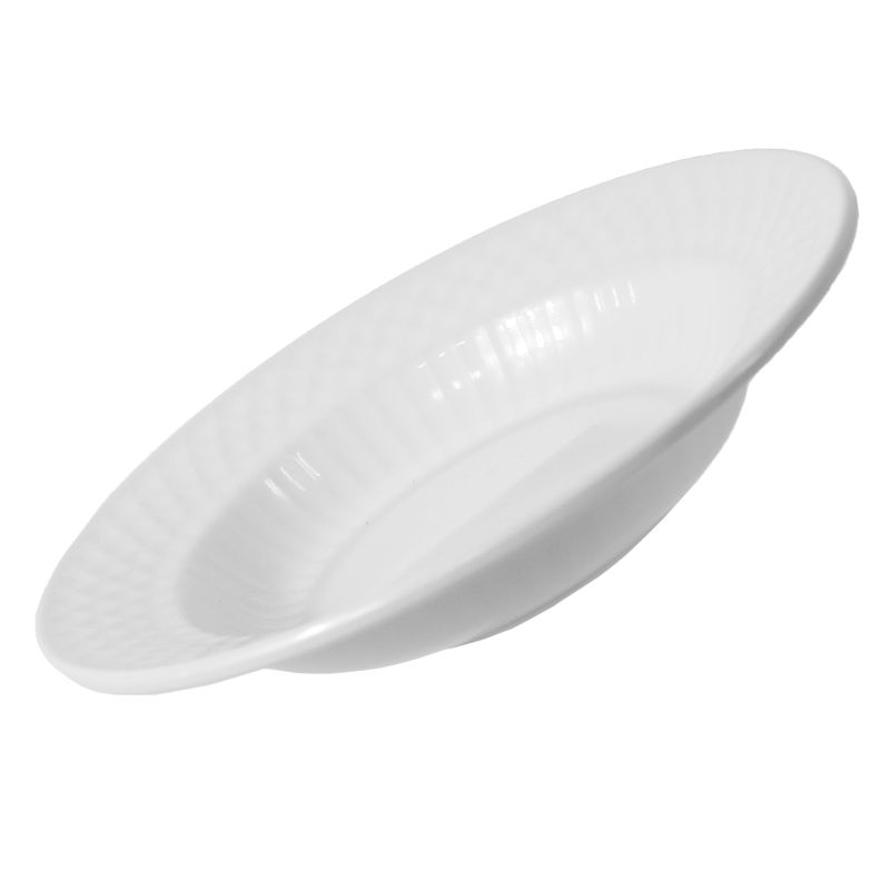 GENERICO - Plato Pando Melamina x6 Unidades Color Blanco 18cm