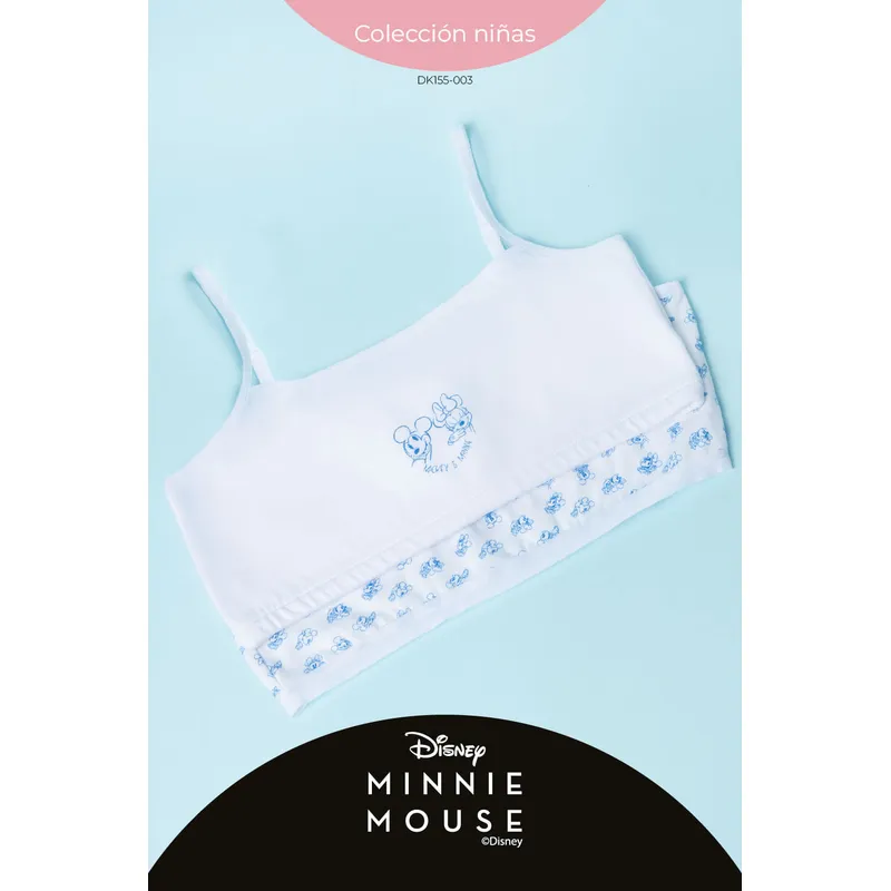 LILI PINK - Top para niña coleccion Minnie en algodón paquete x2