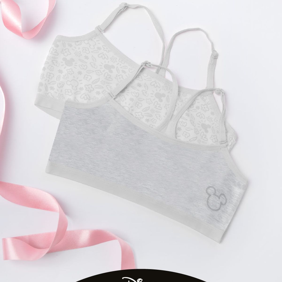 LILI PINK - Top en algodón para niña coleccion Minnie paquete x2