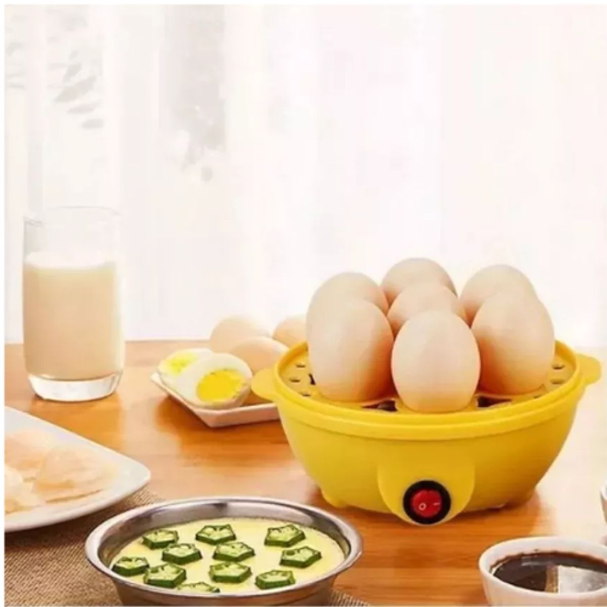 AFM - Vaporera Eléctrica Egg Poacher Hervidor De Huevos 7 Huevos