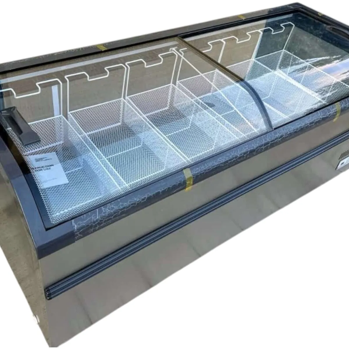 GENERICO - Congelador exhibidor tipo isla en acero inoxidable 700 litros