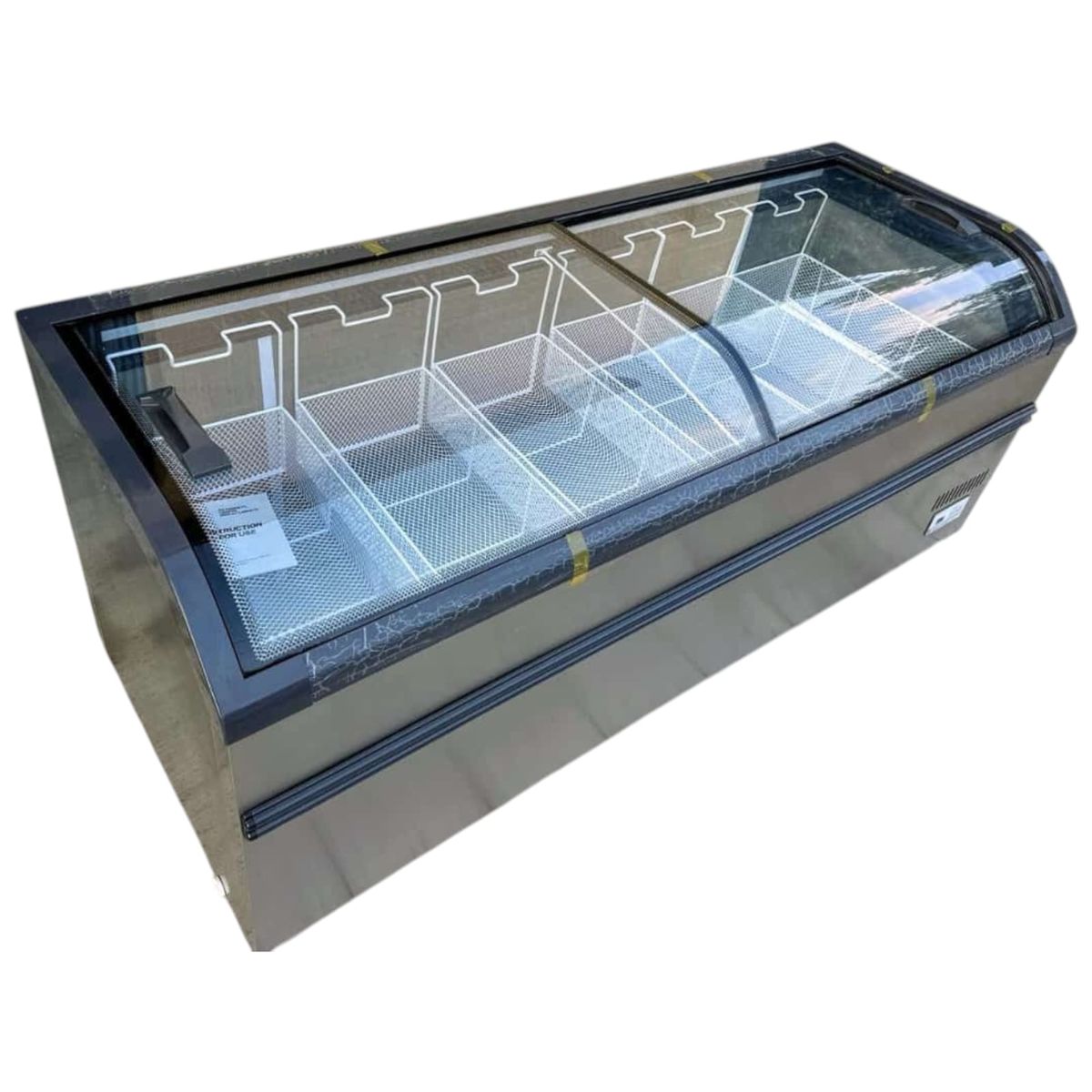 GENERICO - Congelador exhibidor tipo isla en acero inoxidable 700 litros