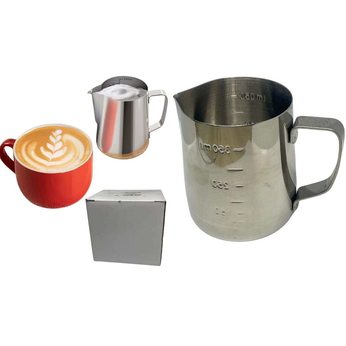 MAZUGI - Jarra Leche Espuma Expreso Café Barista350mlacero Inoxidable