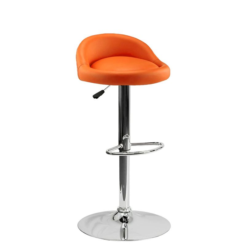 GENERICO - Silla Bar Butaco Alta Giratoria Barra Bar Cocina Refsantana Naranja