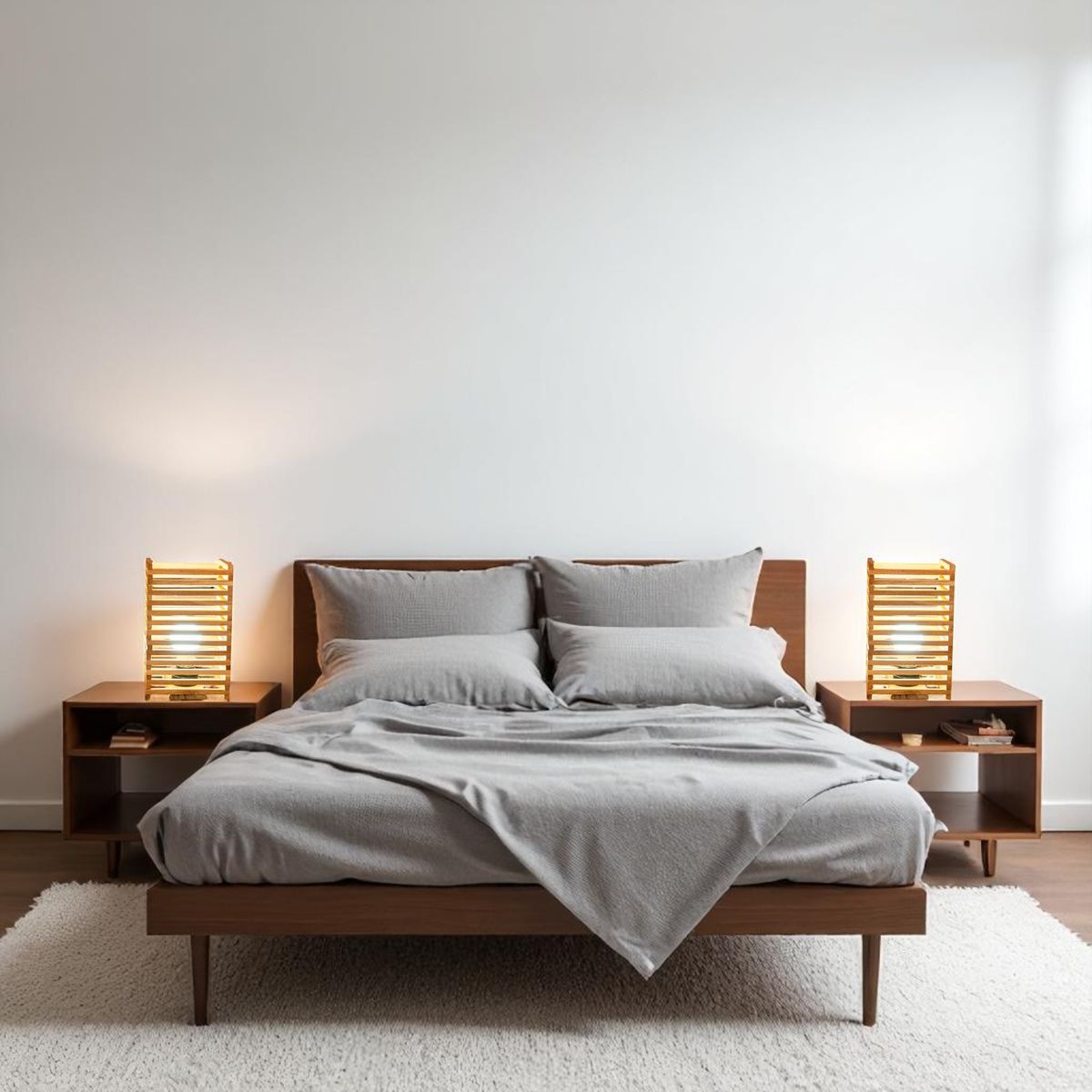 WOODMADE - Combo Lámparas de Mesa en Madera