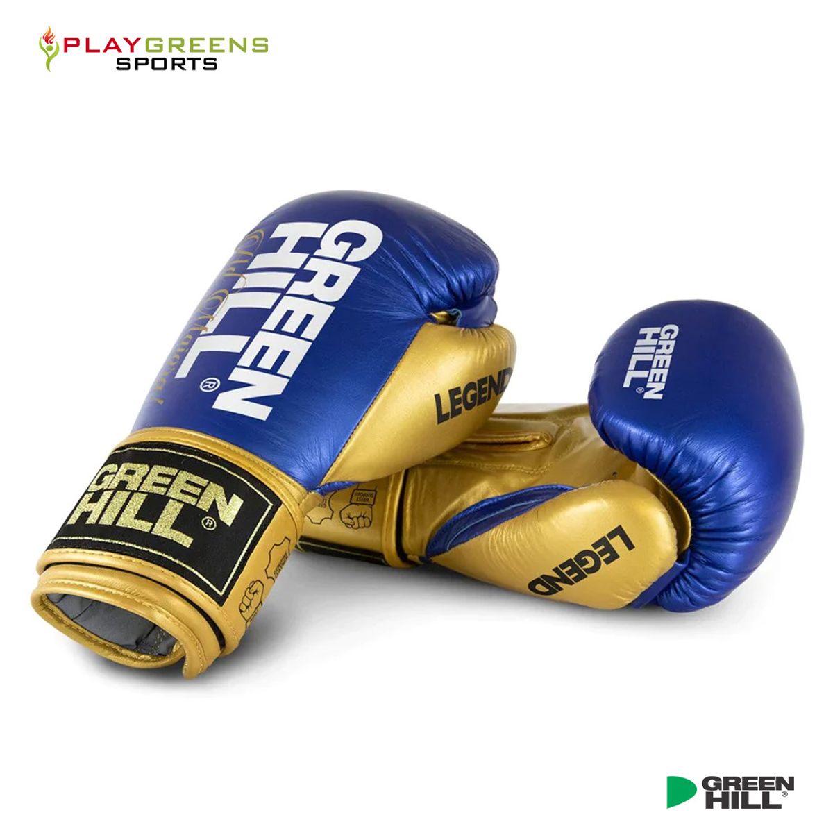 GREENHILL - GUANTES DE BOXEO REF LEGEND COLOR AZULDORADO 10 OZ