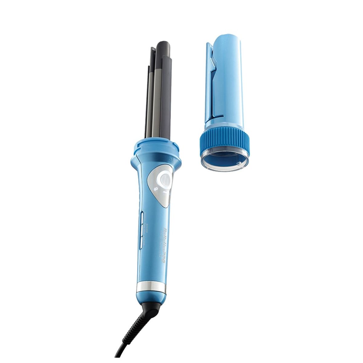 BABYLISS - Combo Plancha Profesional  Xl 1 ¼" Azul  Y  Rizador Automatico De Cabello Xl Azul 1"