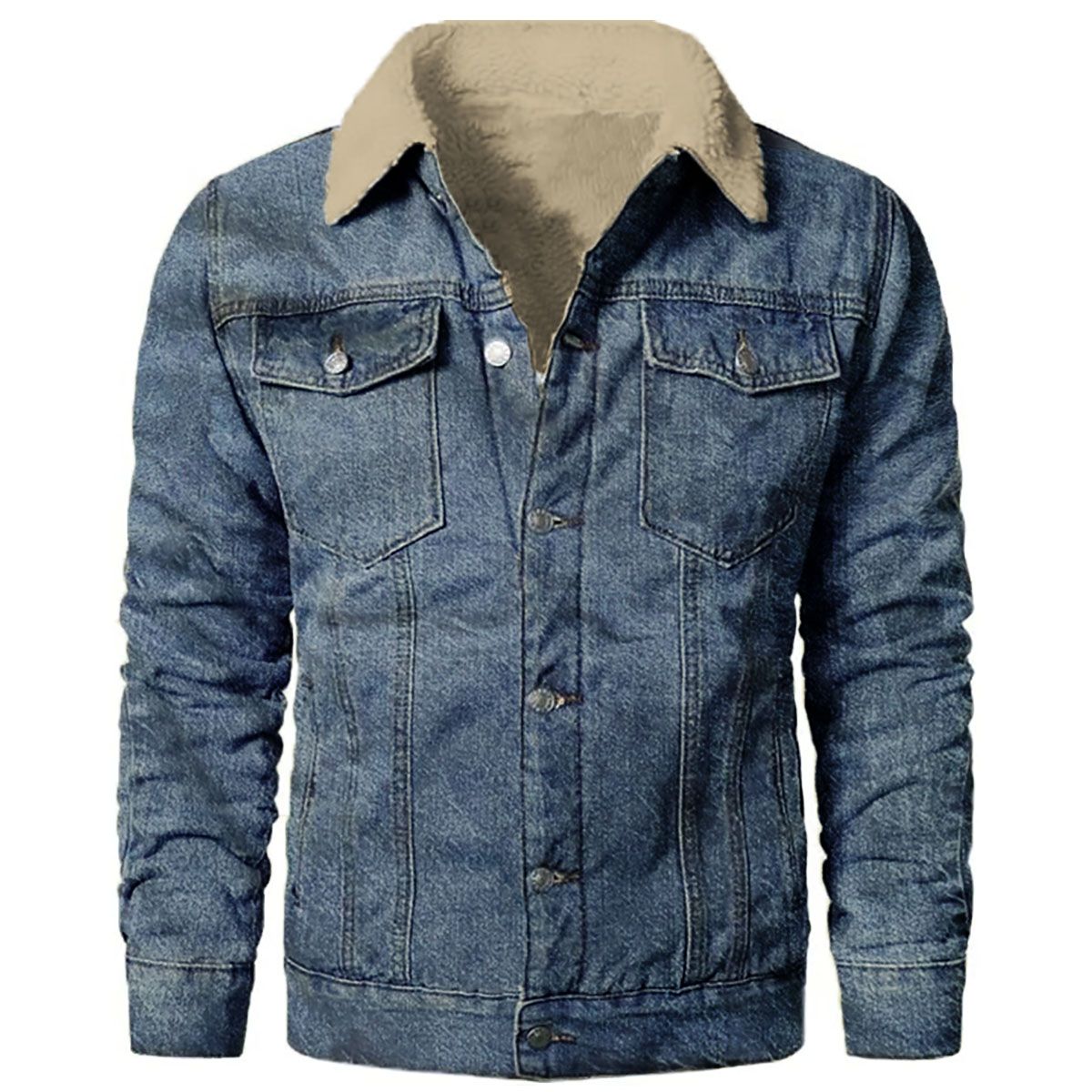 THE CLOTHING COMPANY - Chaqueta Hombre Jean Ovejera