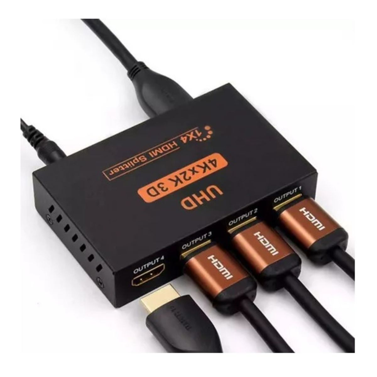 GENERICO - Multiplicador Splitter Hdmi 1x4 1 Entrada 4 Salidas 3d Hd 4k