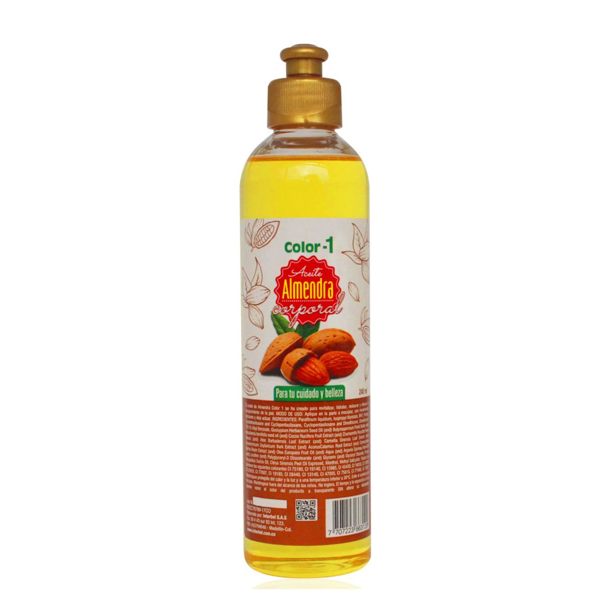 COLOR - ACEITE CORPORAL DE ALMENDRAS 240 ml