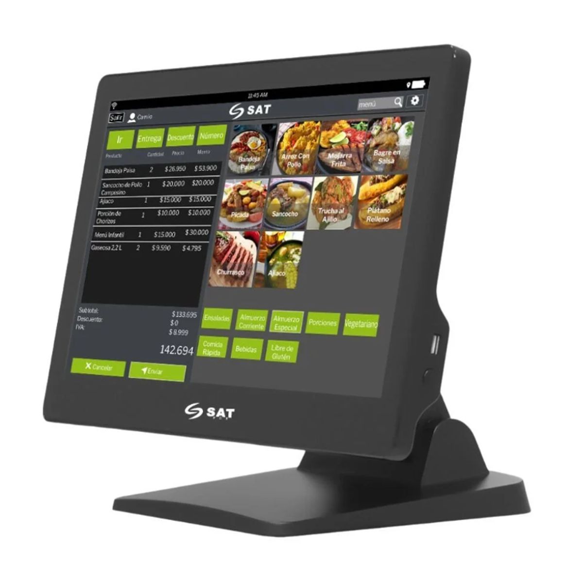 SAT - AIO SAT POS N140 - CELERON PANTALLA 15 TACTIL RAM 8GB SSD 256GB LINUX