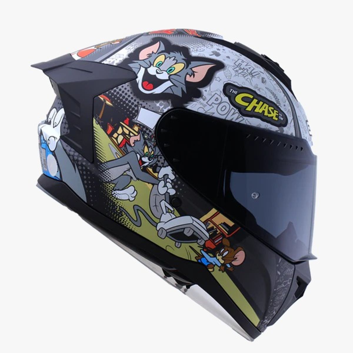 EDGE HELMETS - CASCO EDGE CERTIFICADO ECE2206 TOM & JERRY TALLA L MATE