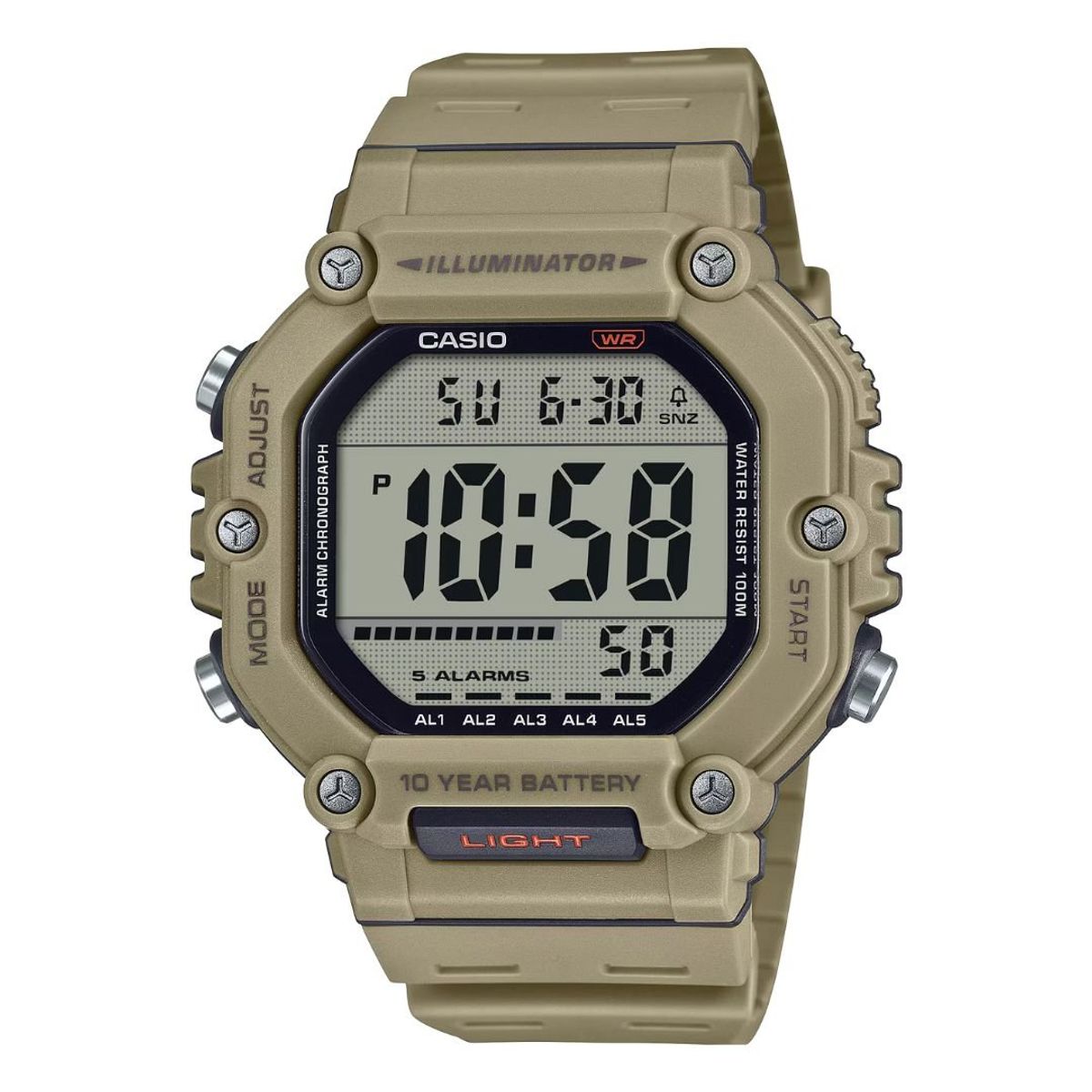 CASIO - Reloj Casio Modelo AE-1600H-5A Diseño Deportivo