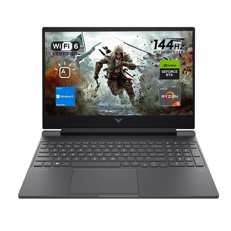 HP - Portátil HP VICTUS 15 - RYZEN 5 7535HS - 16GB RAM - 1TB SSD - RX 6550M 4GB - 15.6" - FB2063DX