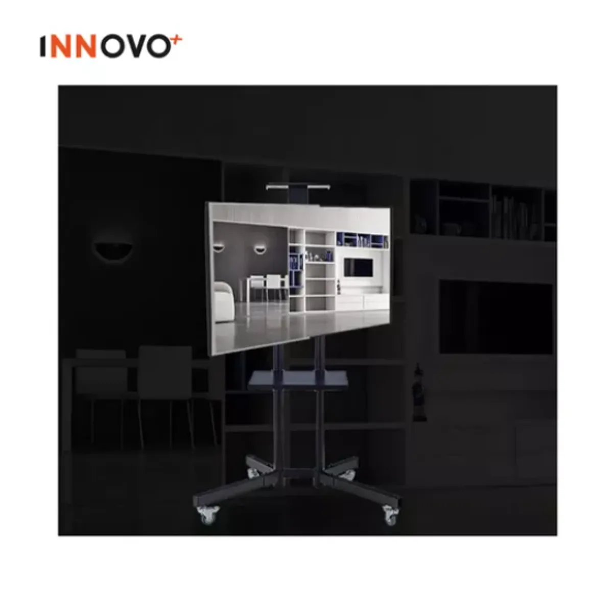 INNOVA - Soporte Piso Pedestal Para Tv Smartv Pc Para Presentación Ruedas 70