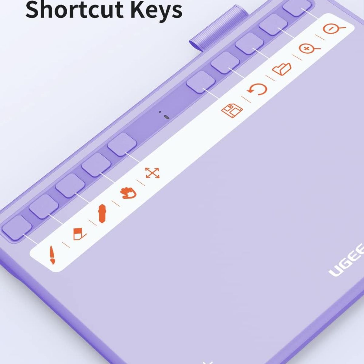 GENERICO - Tableta Grafica Ugee S640 Tableta De Dibujo Con Lapiz Violeta