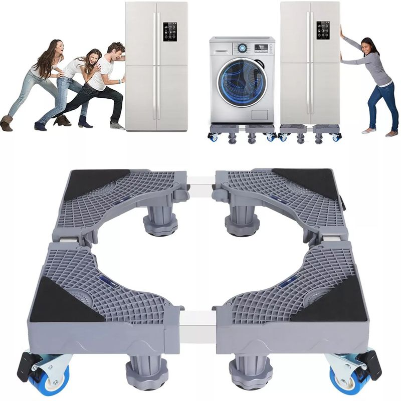 ONE PIXEL - Soporte Base Ruedas Lavadora 8 Patas 4 Ruedas Deluxe