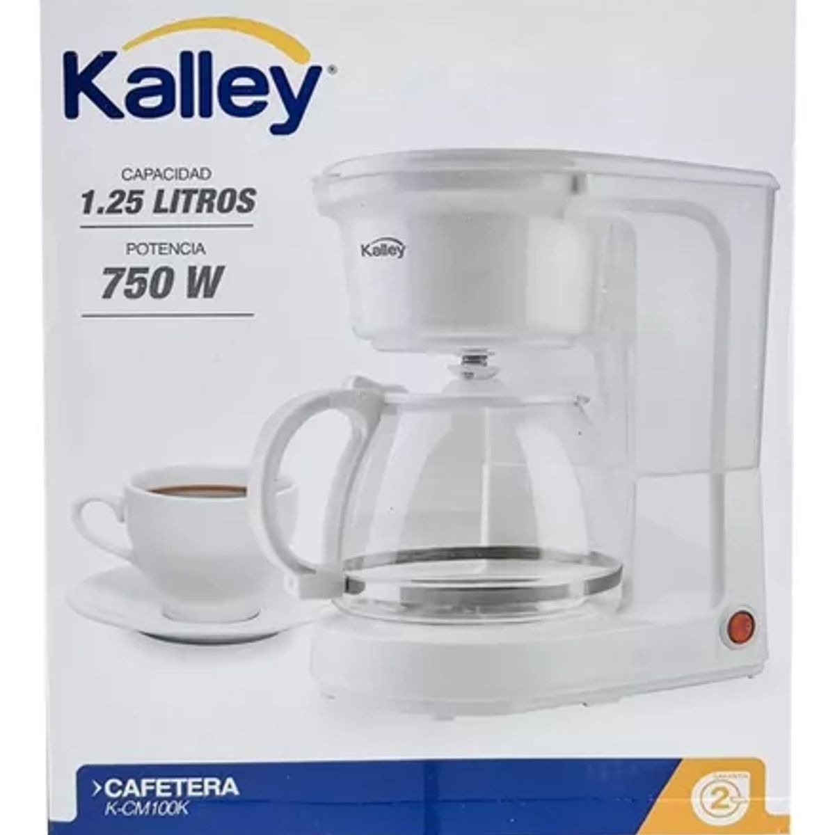 GENERICO - Cafetera Electrica Kalley 8 Tazas 1250ml 750w Antigoteo 110v