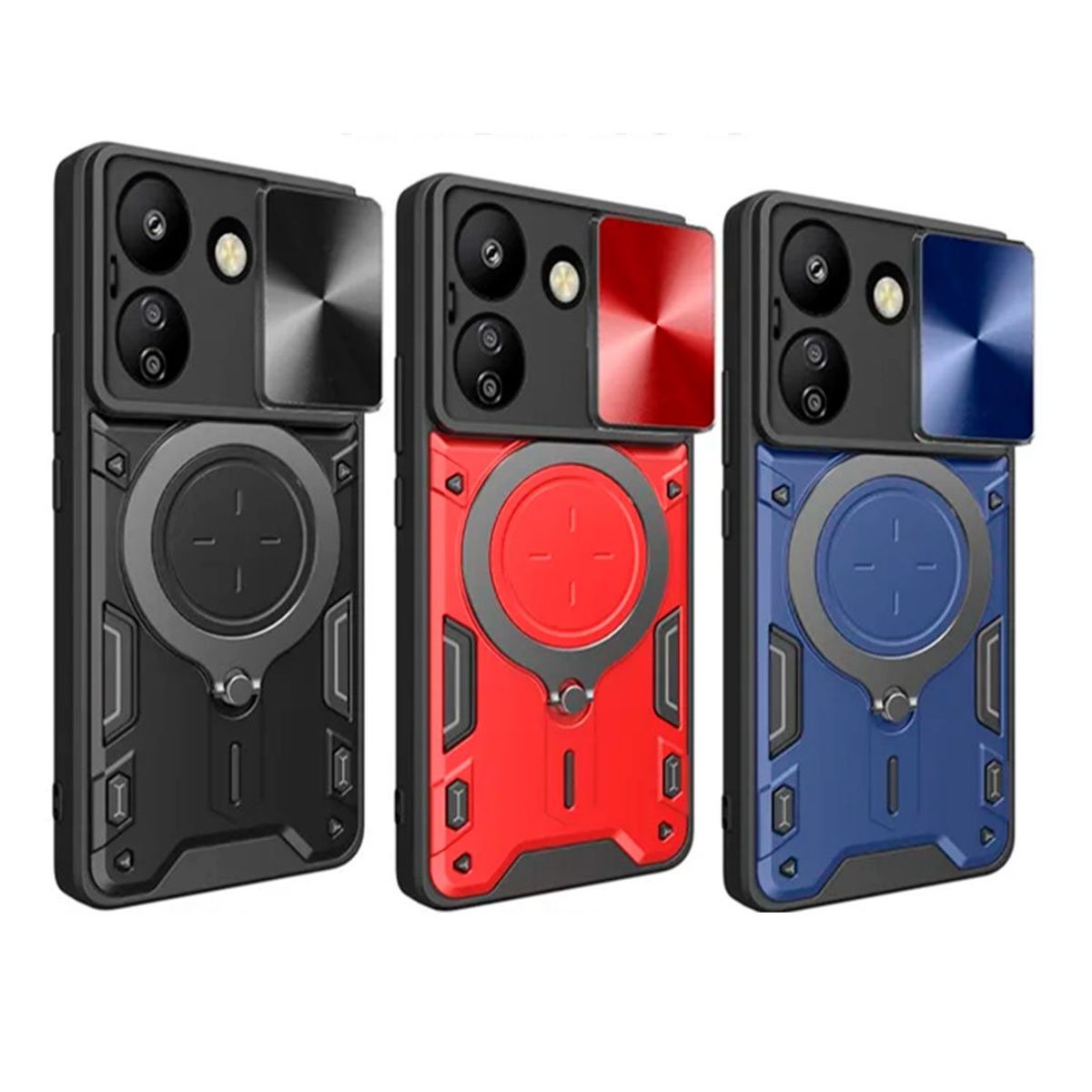GENERICO - Estuche Armo antigolpe Xiaomi Redmi poco X7 Pro Rojo
