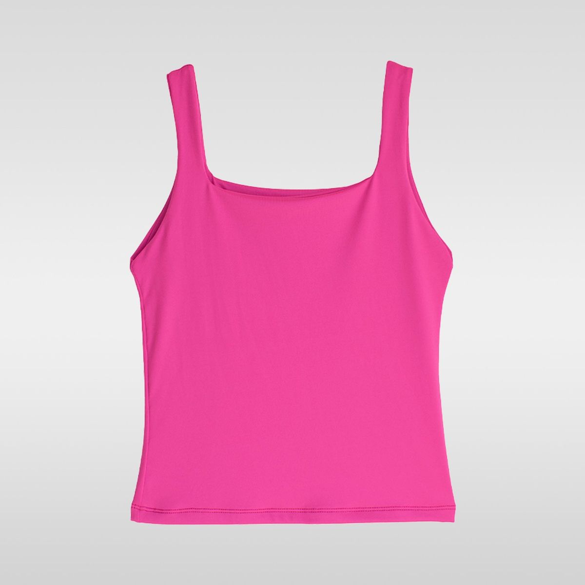 SYK - Blusa Crop Top cuello Cuadrado Para Mujer Unicolor Licrado