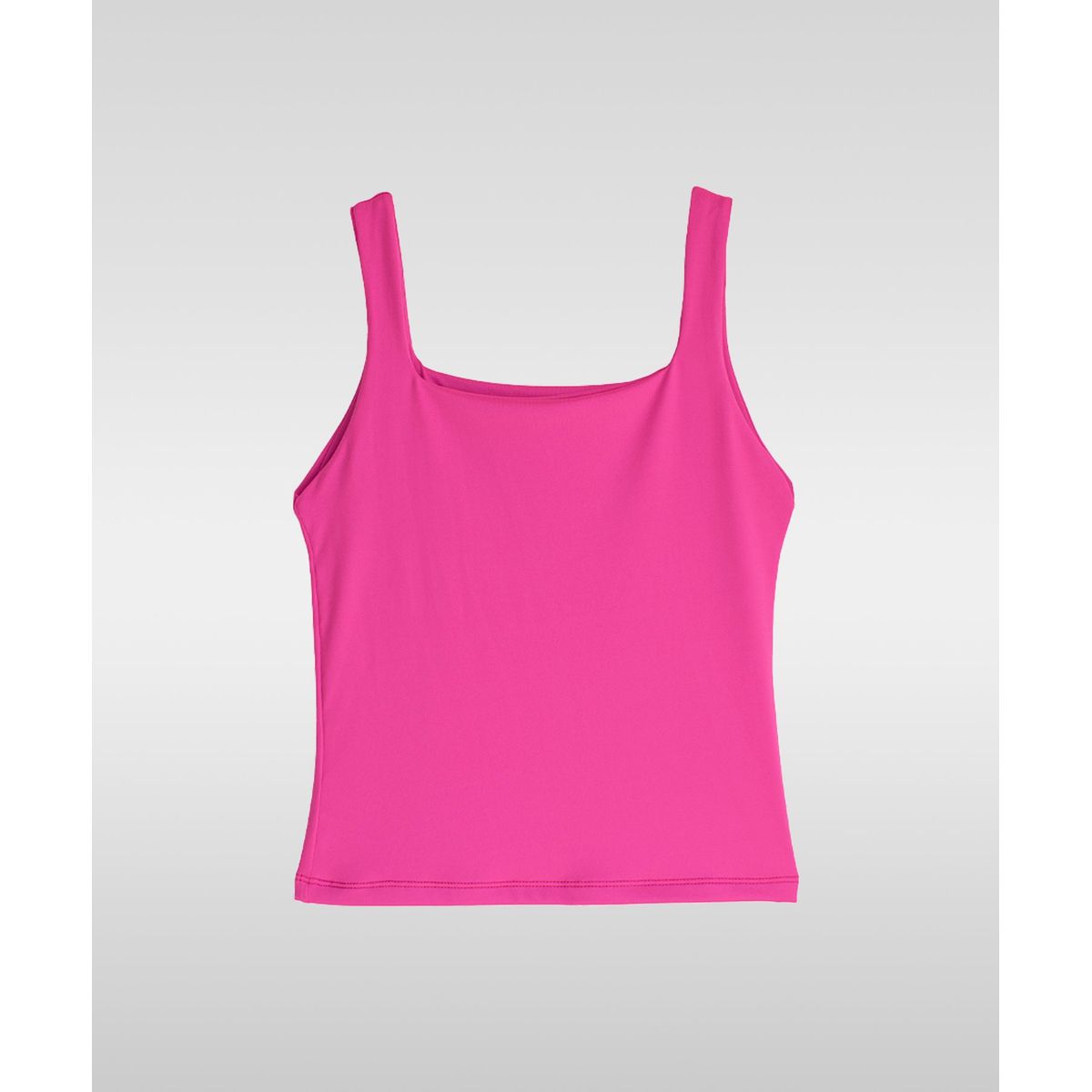 SYK - Blusa Crop Top cuello Cuadrado Para Mujer Unicolor Licrado