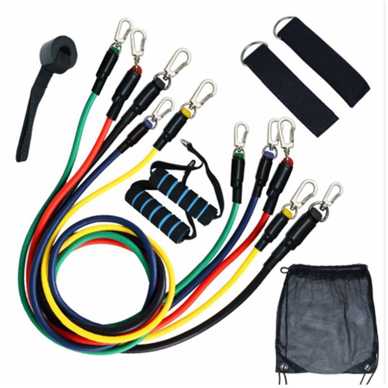 GENERICO - Kit Bandas X 5 Elásticas Resistencia Piernas Ejercitador