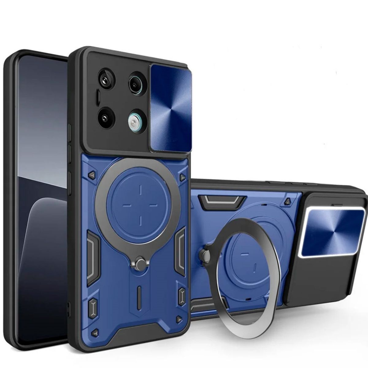 GENERICO - Estuche Armo Protección Camara Compatible con Honor 200 Smart Azul