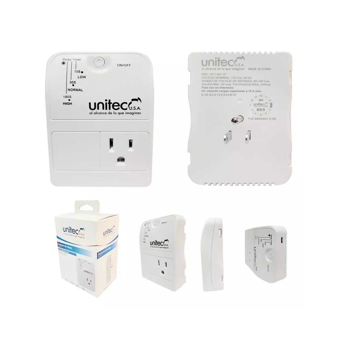 UNITEC - Protector De Voltaje Para Electrodomésticos Unitec