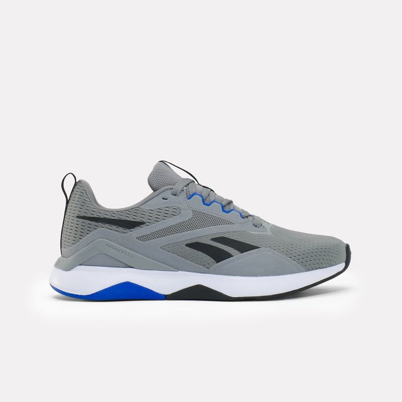 REEBOK - Reebok Nanoflex Tr 2 Tenis gris de hombre para entrenamiento