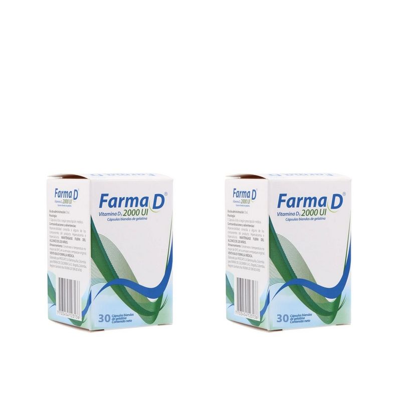 GENERICO - Farma D Vitamina D3 2000Ui Cápsula Blanda Frasco X 60