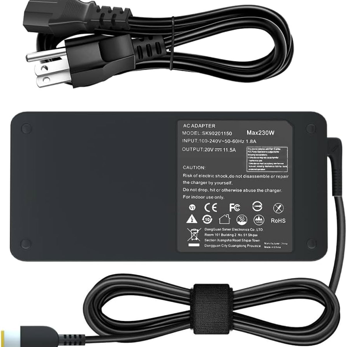 GENERICO - Cargador Compatible Para Lenovo Legion 20v 115a De 230w