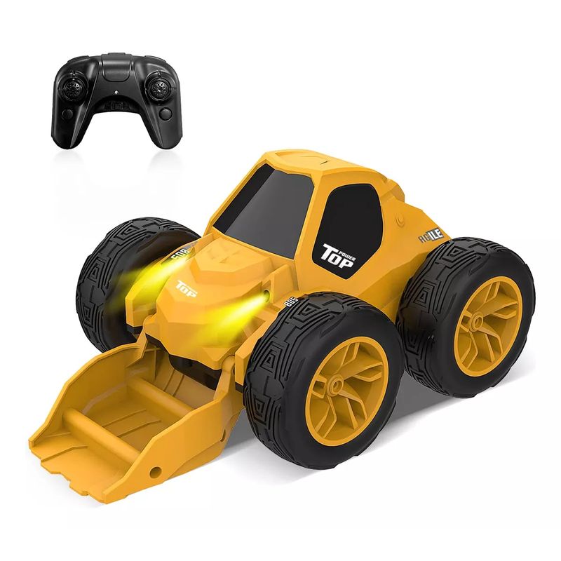MARKET TOYS - Carro A Control Remoto + Pala Movible Todo Terreno Giros360°
