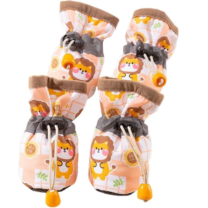 GENERICO - Zapatos antideslizantes ajustables para mascotas Talla  B