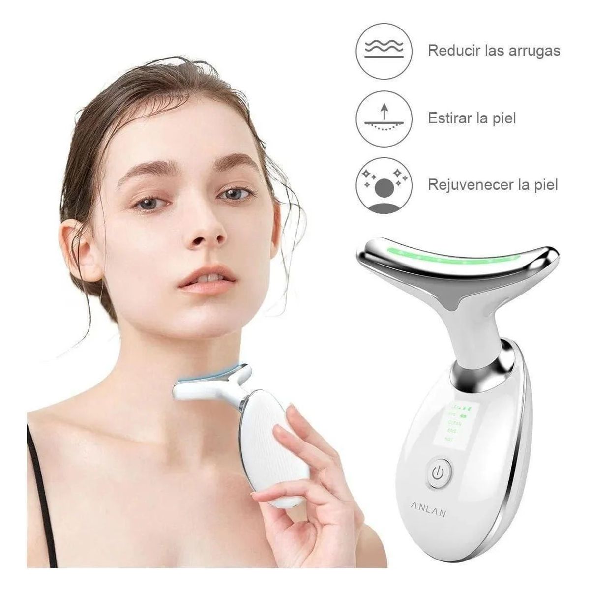 GENERICO - Masajeador Facial Reductor Arrugas Y Papada Recargable